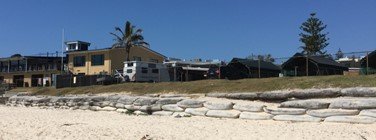 seawall protecting council carpark